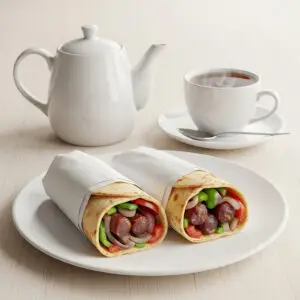 Meat Sausage Sandwich